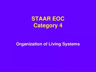 STAAR EOC Category 4