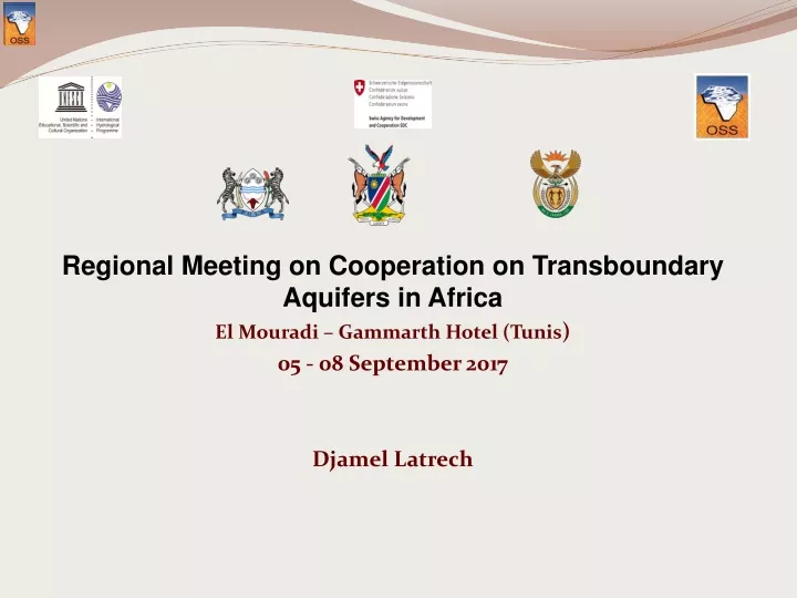 regional meeting on cooperation on transboundary