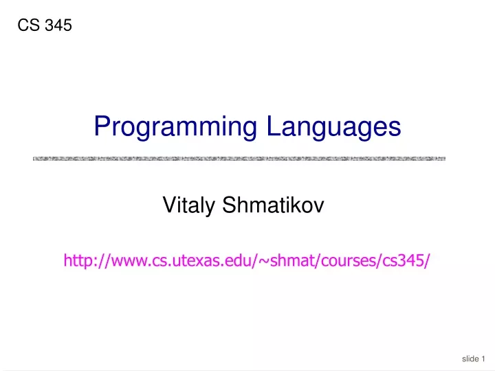 programming languages