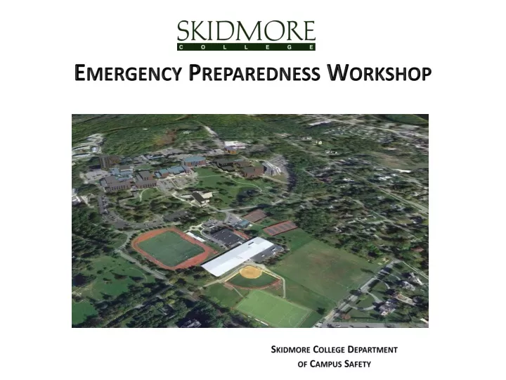 emergency preparedness workshop