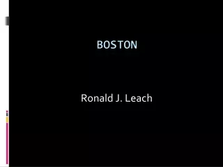 Ronald J. Leach