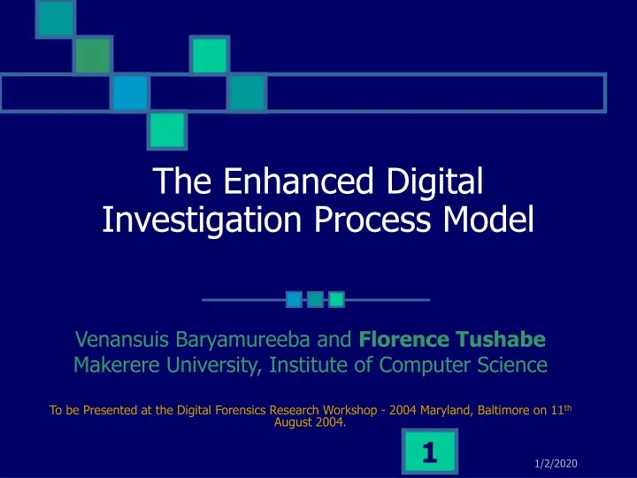 the enhanced digital investigation process model