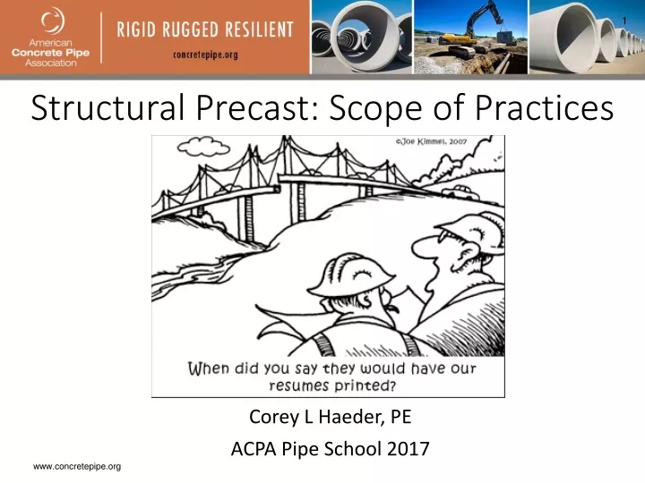 structural precast scope of practices
