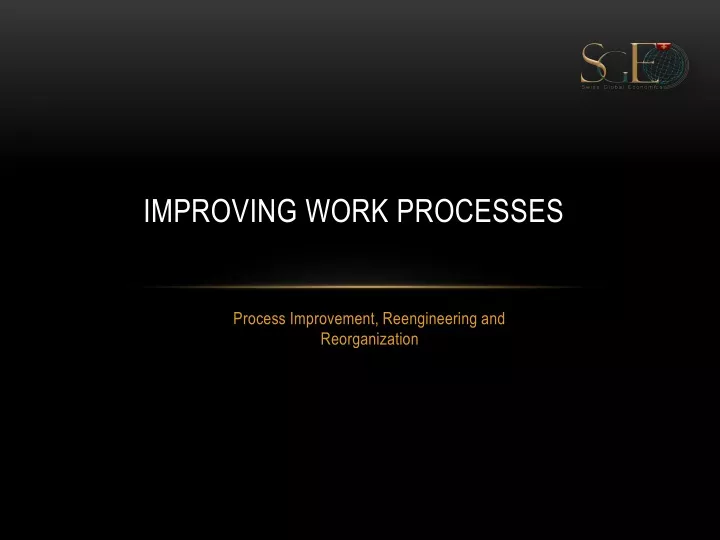 improving work processes