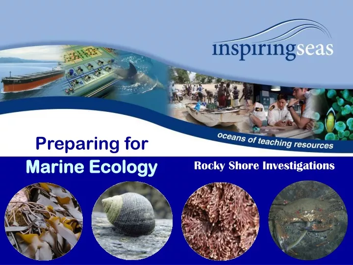 preparing for marine ecology