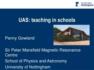 UAS: teaching in schools
