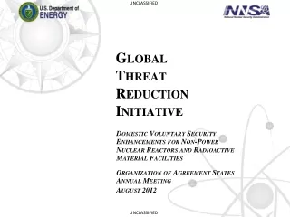 Global  Threat  Reduction  Initiative