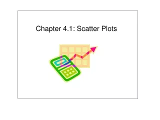 Chapter 4.1: Scatter Plots