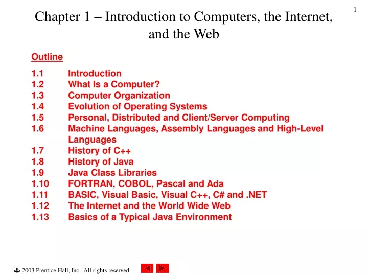 chapter 1 introduction to computers the internet and the web
