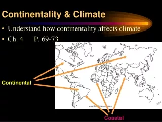 Continentality &amp; Climate