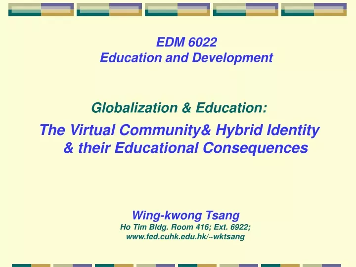 edm 6022 education and development
