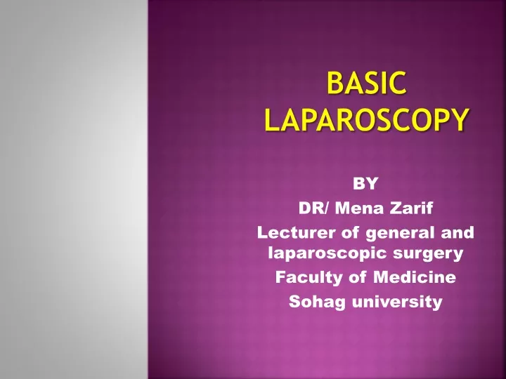 basic laparoscopy