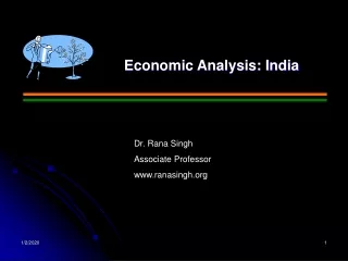 Economic Analysis: India