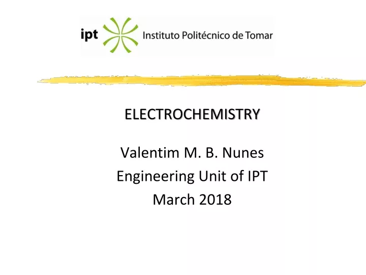 electrochemistry