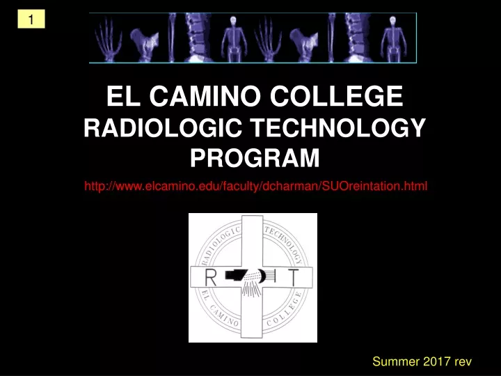 el camino college radiologic technology program