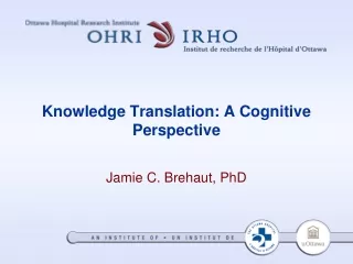 Knowledge Translation: A Cognitive Perspective