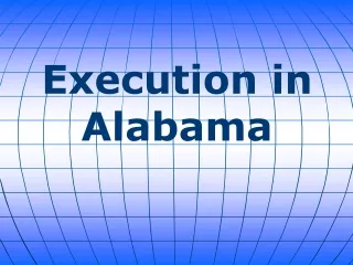 Execution in Alabama