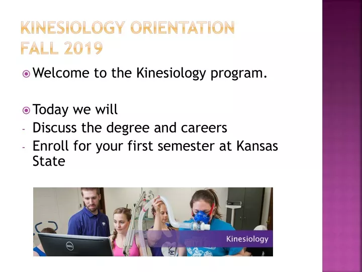 kinesiology orientation fall 2019
