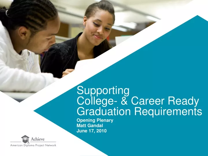 supporting college career ready graduation