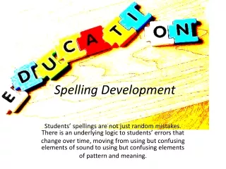 Spelling Development