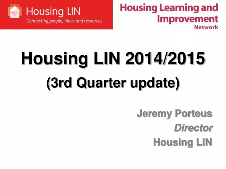 housing lin 2014 2015 3rd quarter update