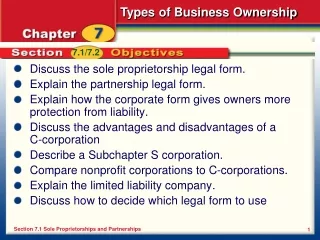 Discuss the sole proprietorship legal form. Explain the partnership legal form.