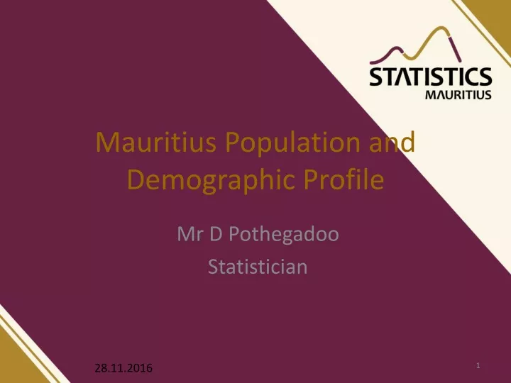 mauritius population and demographic profile
