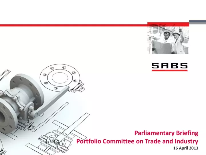 parliamentary briefing portfolio committee on trade and industry 16 april 2013
