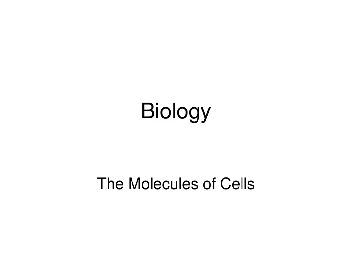 biology