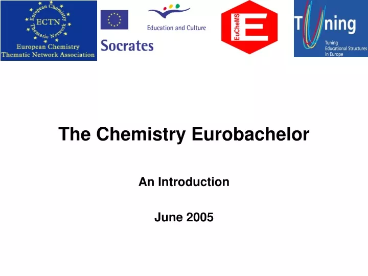 the chemistry eurobachelor an introduction june