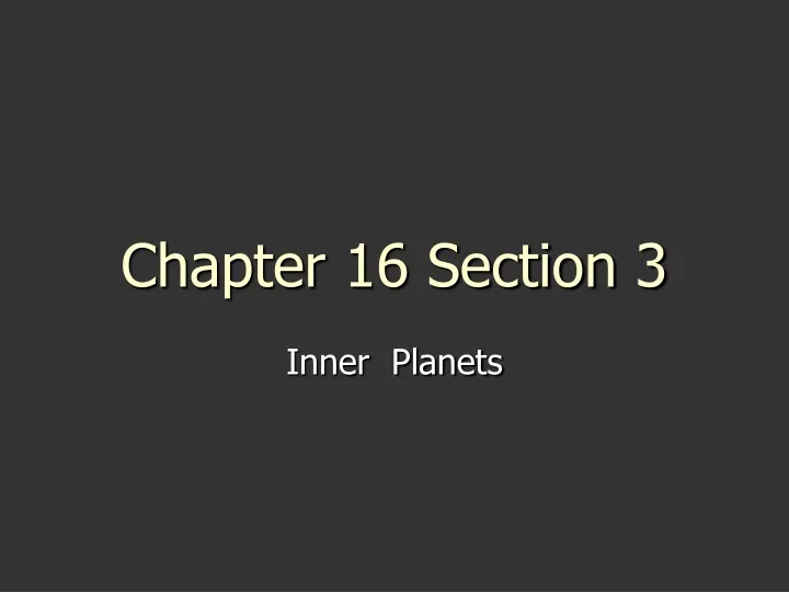 chapter 16 section 3