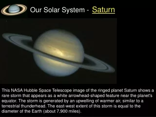 Saturn Saturn, god of harvest or time of reaping (sixth planet from the sun).