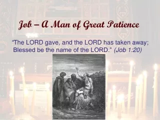 Job – A Man of Great Patience