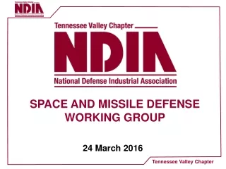 SPACE AND MISSILE DEFENSE WORKING GROUP