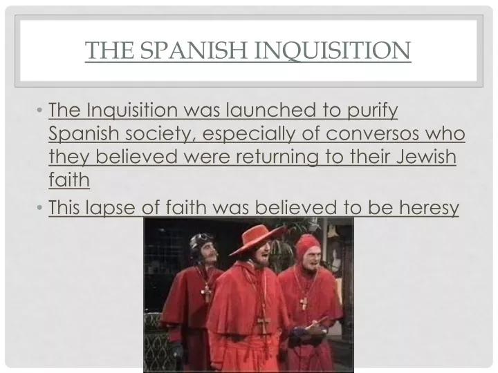 the spanish inquisition