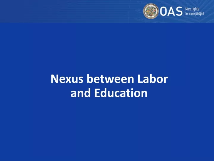 nexus between labor and education