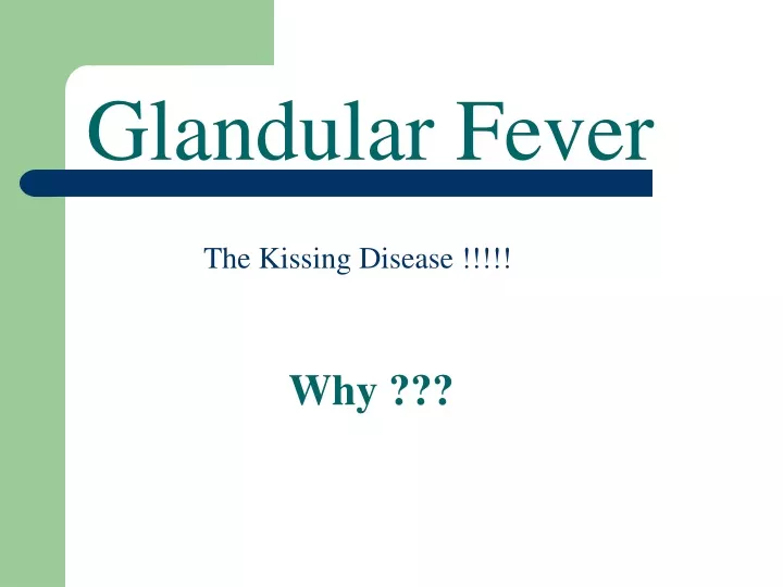 glandular fever