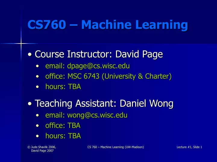 cs760 machine learning