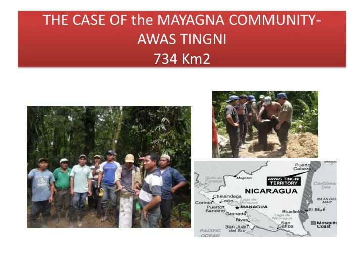 the case of the mayagna community awas tingni 734 km2