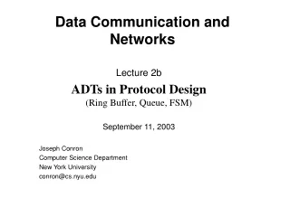 Data Communication and Networks