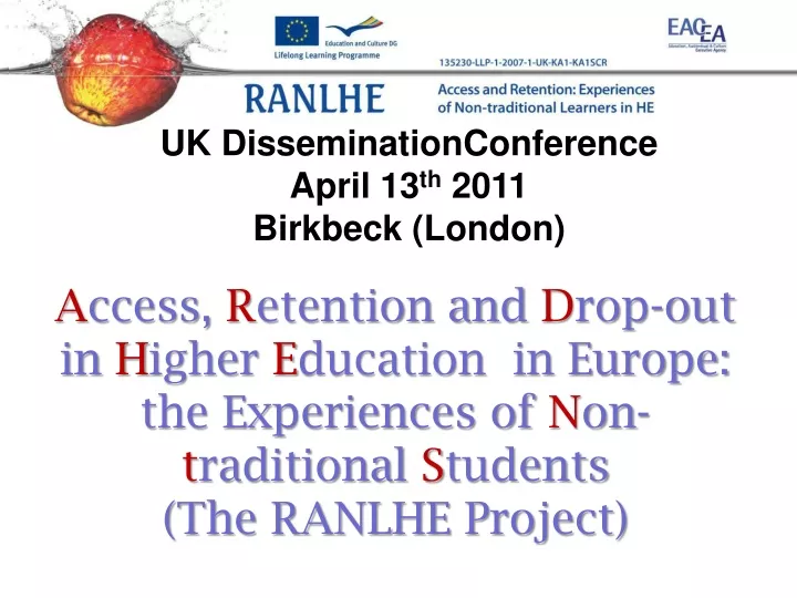 uk disseminationconference april 13 th 2011