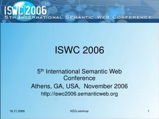 ISWC 2006