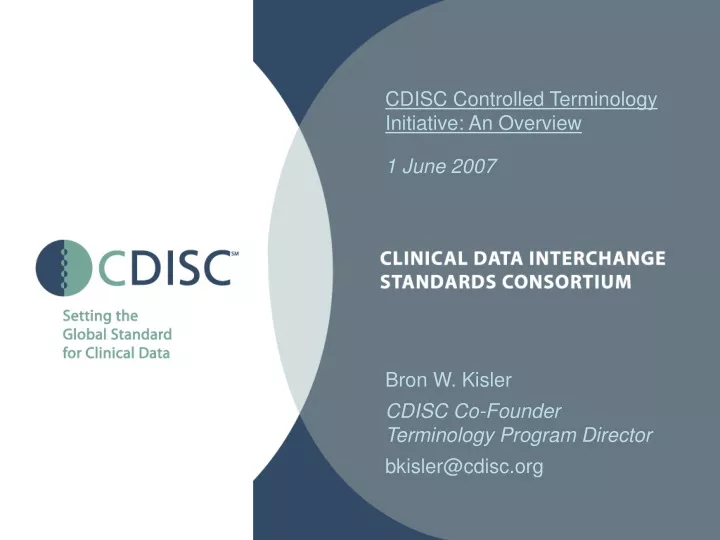 cdisc controlled terminology initiative