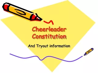 Cheerleader Constitution