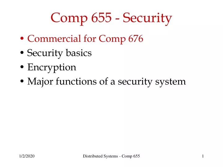 comp 655 security