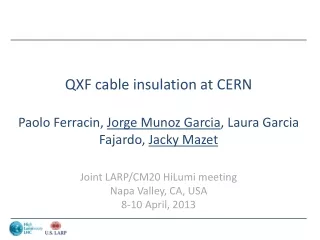QXF cable insulation at CERN