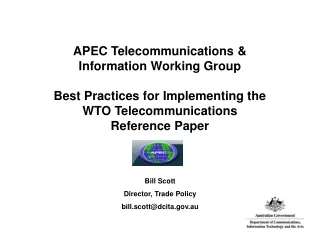 APEC Telecommunications &amp; Information Working Group