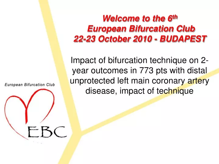 welcome to the 6 th european bifurcation club 22 23 october 2010 budapest
