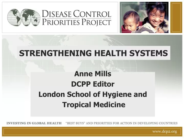 strengthening health systems