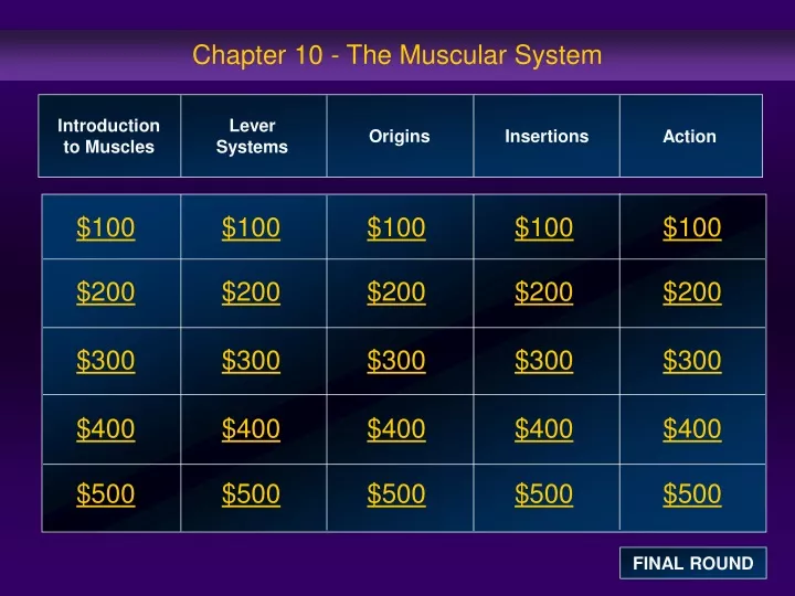 chapter 10 the muscular system